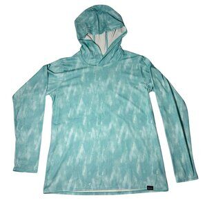 Patagonia Women’s Hooded Long Sleeve Performance Shirt Medium Teal Lightweight